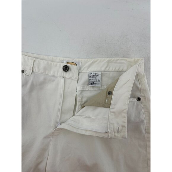 Talbots Women's White Stretch Crop Chino Pants Jeans Summer Size 6 - Picture 6 of 14